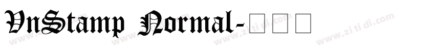 VnStamp Normal字体转换